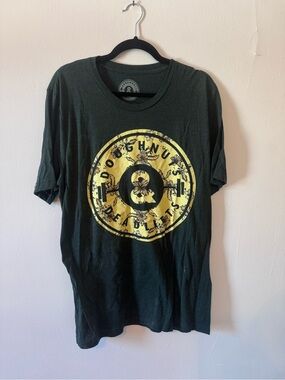 Doughnuts & Deadlifts XL Forest Green Floral Graphic Gym T-Shirt
